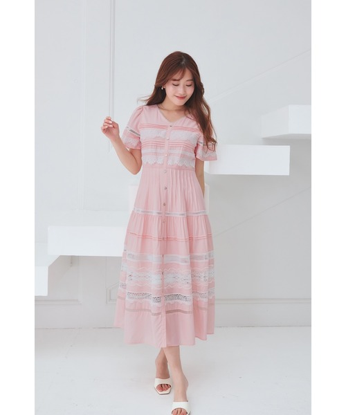Her lip to ワンピース Clair Pintuck Lace Dress : ZOZOTOWN Yahoo!店