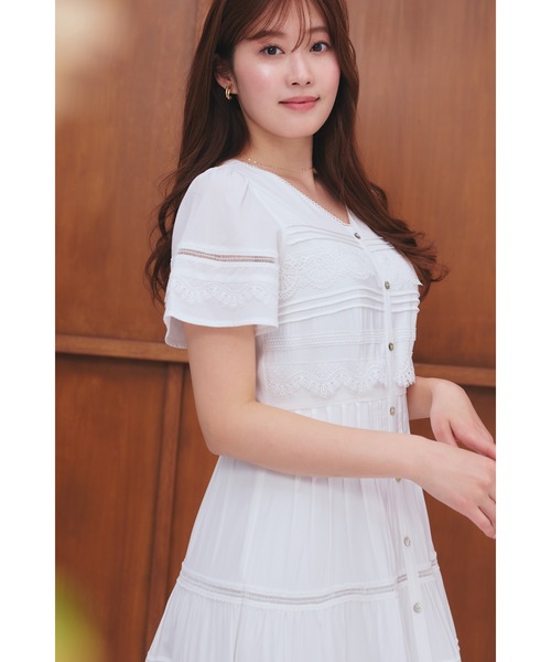 Her lip to ワンピース Clair Pintuck Lace Dress : ZOZOTOWN Yahoo!店