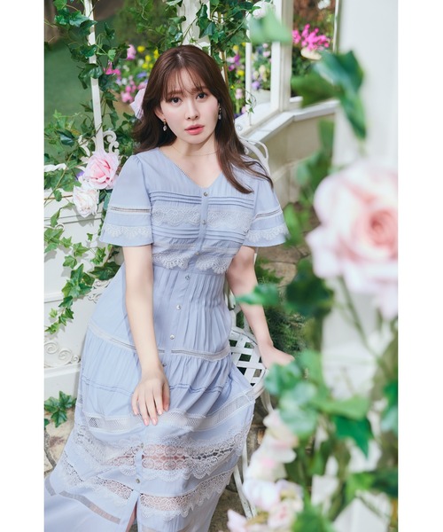 Her lip to ワンピース Clair Pintuck Lace Dress : ZOZOTOWN Yahoo!店