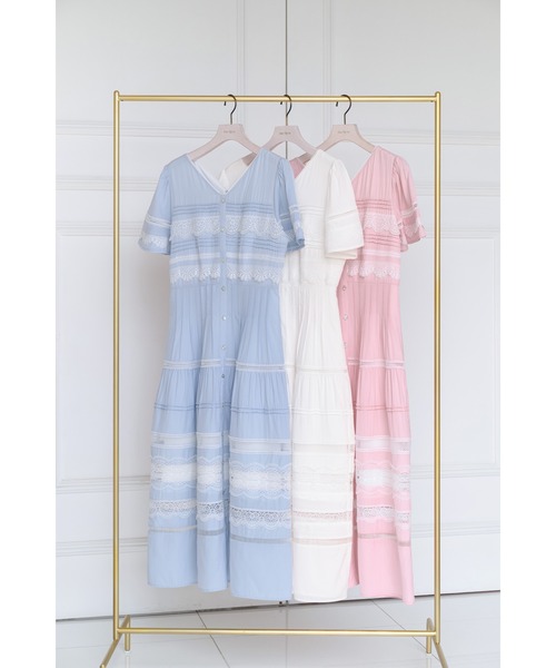 Her lip to ワンピース Clair Pintuck Lace Dress : ZOZOTOWN Yahoo!店