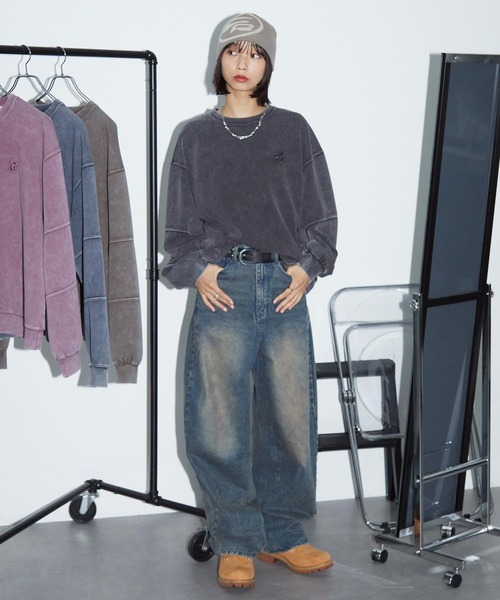 「Anchor Smith」 長袖カットソー M ネイビー レディース_画像8