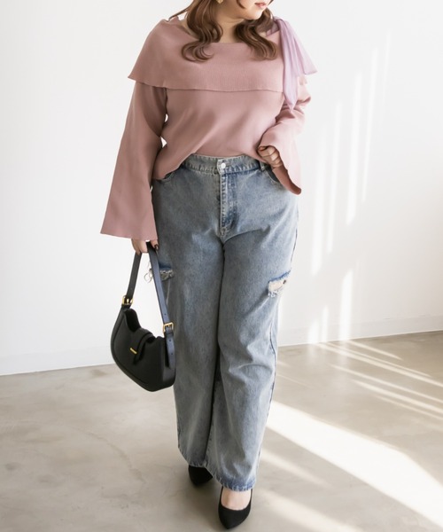 「CLETTE」 長袖カットソー 4L ブラック レディース_画像6