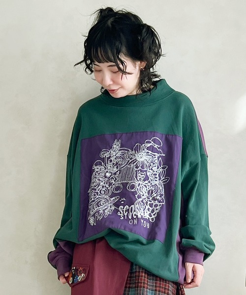 「ScoLar」 長袖ワンピース M パープル レディース_画像5