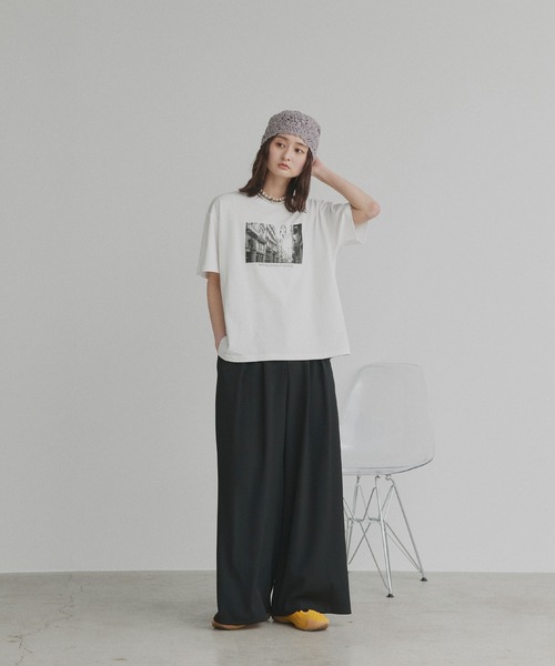 「ad thie」 半袖Tシャツ FREE ホワイト レディース_画像2