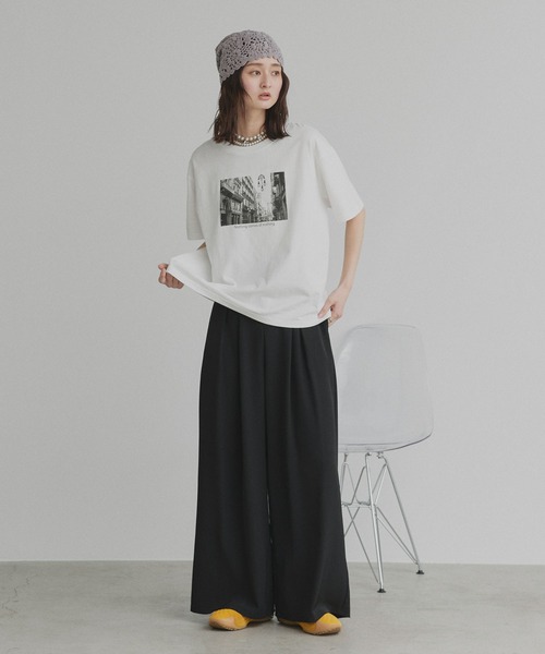 「ad thie」 半袖Tシャツ FREE ホワイト レディース_画像4