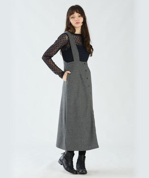 「To b. by agnes b.」 サロペットスカート 40 グレー系その他 レディース_画像3