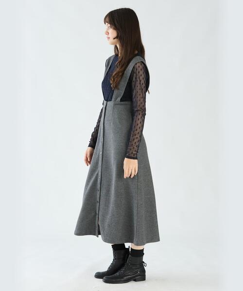 「To b. by agnes b.」 サロペットスカート 40 グレー系その他 レディース_画像4