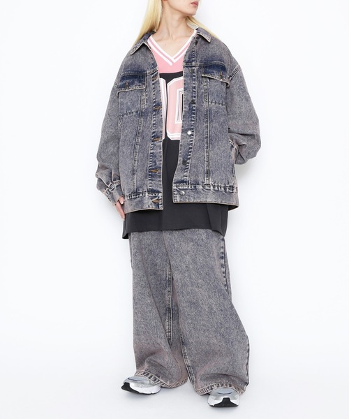 「PUNYUS」 デニムパンツ 2 ライトピンク レディース_画像5