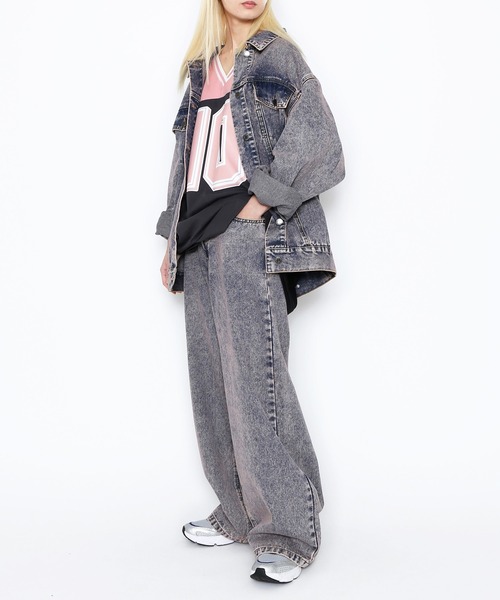 「PUNYUS」 デニムパンツ 2 ライトピンク レディース_画像8