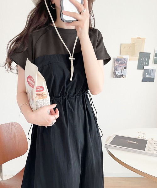 「classicalelf」 ドッキングワンピース MEDIUM グレー レディース_画像4