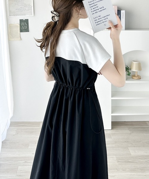 「classicalelf」 ドッキングワンピース MEDIUM グレー レディース_画像7
