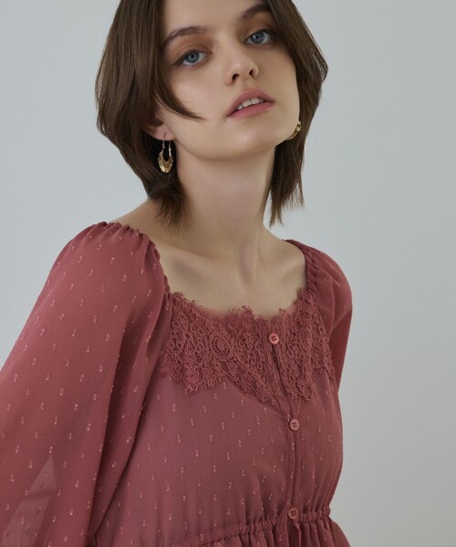 GRACE CONTINENTAL ロングワンピース　36 GRACE CONTINENTAL（グレースコンチネンタル） 長袖ワンピース 36
