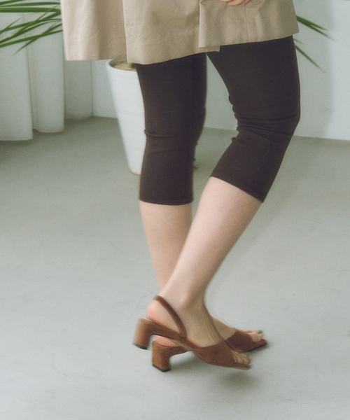 「GRISE」 ヒールサンダル MEDIUM ブラウン レディース_画像6