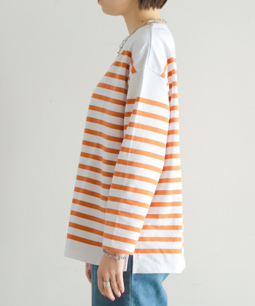 「NOMBRE IMPAIR」 長袖カットソー FREE ブルー レディース_画像3