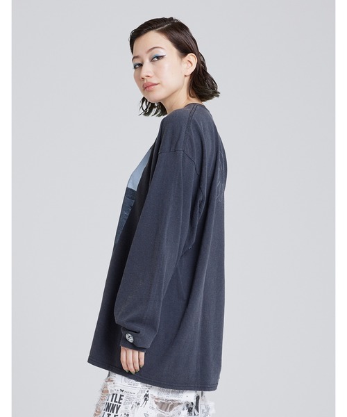 「Little sunny bite」 長袖カットソー SMALL ブラック レディース_画像2