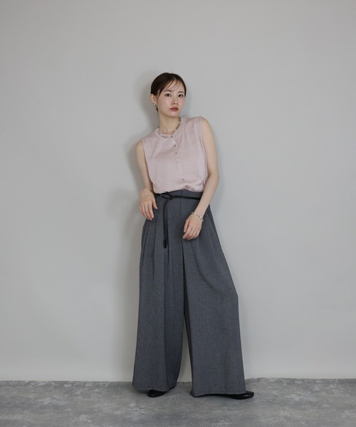 「J by blue」 半袖ニット MEDIUM ブラック レディース_画像9