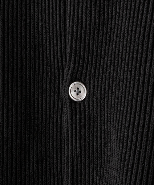CLEL（クレイル） カーディガン 「CLEL」Basic Rib Knit Shirt