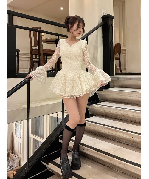 Darich（ダーリッチ） ワンピース フェアリーレースフリルミニ