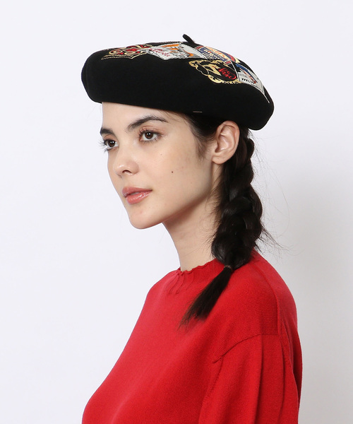 【未使用】本革ベルト LAULHERE ベレー帽 ボルドー レッド ロレール 未使用】本革ベルト LAULHERE ベレー帽 ボルドー レッド ロレール 未