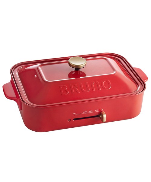 212 KITCHEN STORE コンパクトホットプレート RD 「BRUNO