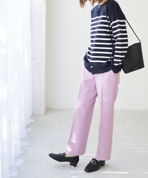 最終価格 【美品】 ROPE PICNIC ベージュ パンツスーツ 38 M セール】ラク美/スティックカラーパンツ（スラックス）｜ROPE
