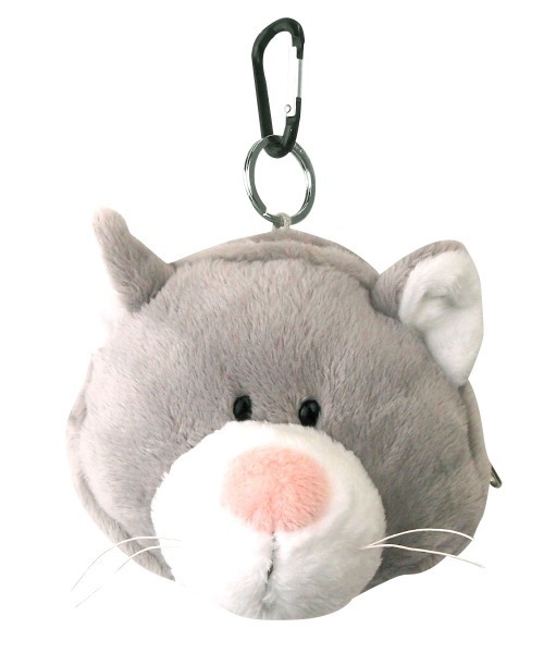 nici（ニキ） ポーチ NICI/フィギュアミニポーチ グレーキャット