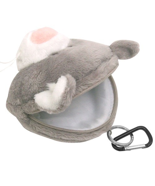 nici（ニキ） ポーチ NICI/フィギュアミニポーチ グレーキャット