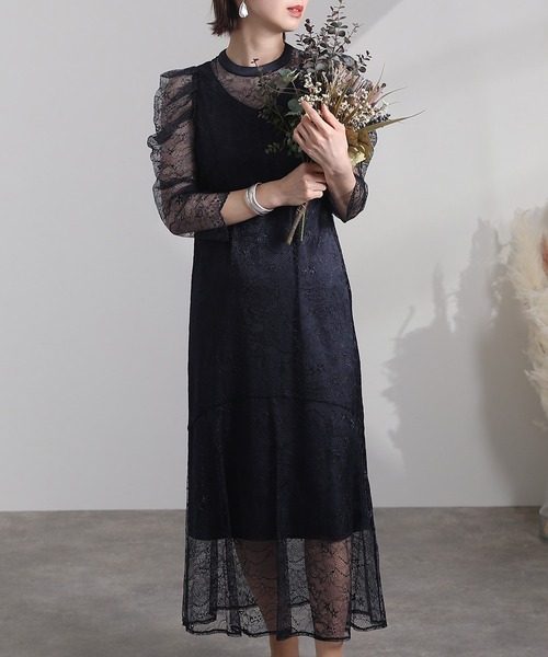 atlo パワーショルダーパーティードレス　結婚式フォーマル atlo ドレス パワーショルダー パーティードレス 大きいサイズ七