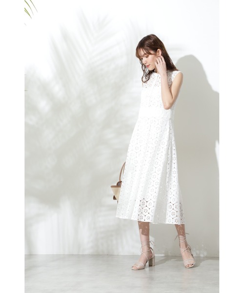 B7357■新品■ジルスチュアートエンディローブ クラークレースワンピース 4 JILL STUART ワンピース 「Endy ROBE」クラークレースワンピース