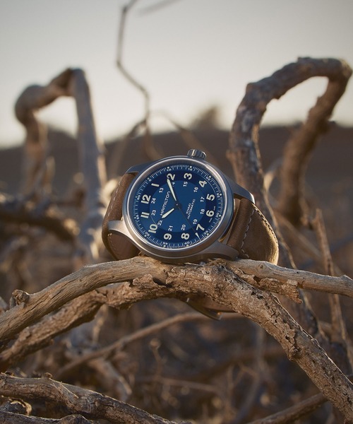 Hamilton ハミルトン　自動巻き時計 カーキ　 ダークブルー 42mm HAMILTON 腕時計 「ハミルトン」 Khaki Field （カーキ