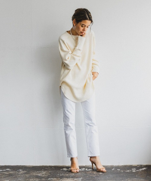 BAYFLOW トップス ワッフルプルオーバー レディース : ZOZOTOWN