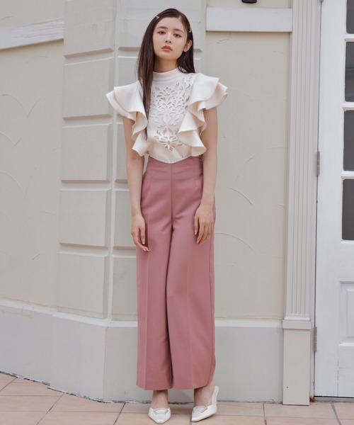 EIMY ISTOIRE（エイミーイストワール） パンツ パールトリムハイ