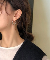  シルバー フープピアス ピアス wiwa:20mm SILVER HOOP PIERCE シルバー フープ