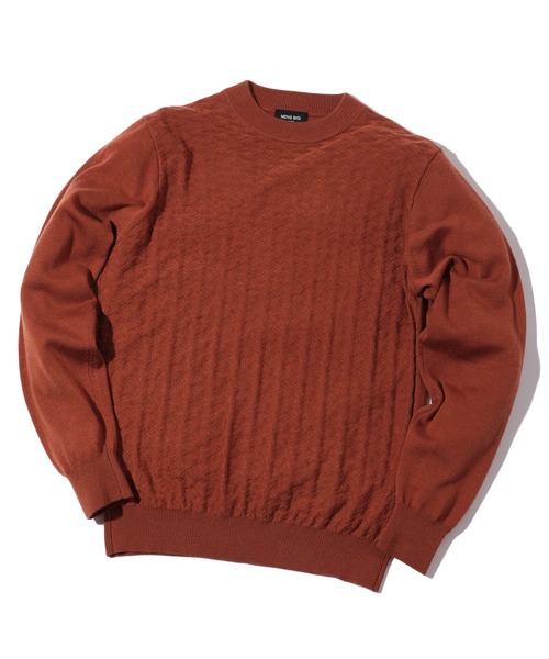 MEN'S BIGI（メンズビギ） セーター ニット ランダムヘリンボン編み12G
