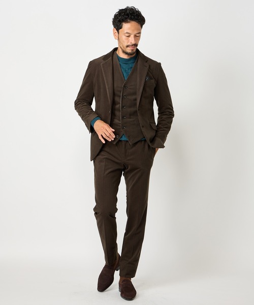 MEN'S BIGI（メンズビギ） セーター ニット ランダムヘリンボン編み12G