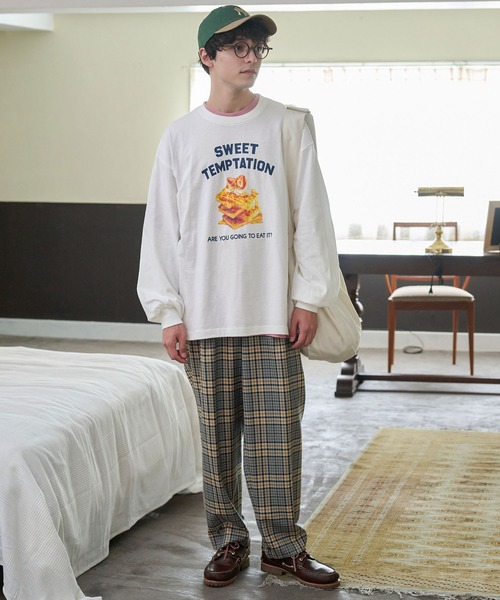 tシャツ オーバーサイズプリントロンT ベイクドスイーツ/ブレック