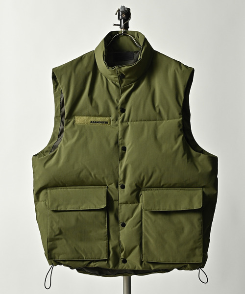 ベスト ジレ 「ADAMPATEK/アダムパテック」back coating ripstop looose padded vest /  パデットリッ