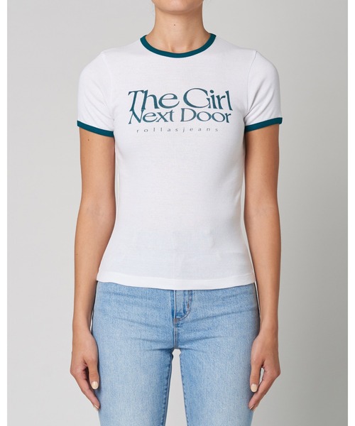 tシャツ GIRL NEXT DOOR BABY RIB TEE レディース