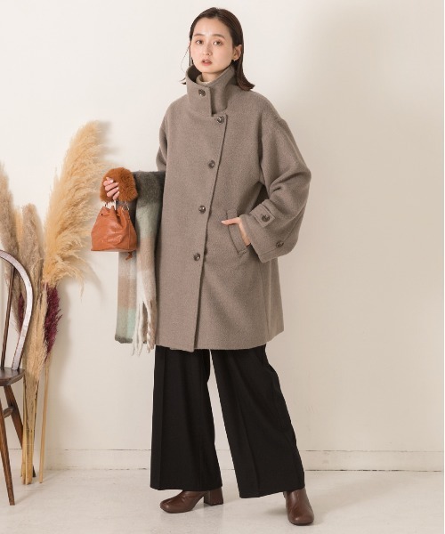 ad thie（アドティエ） コート チェスターコート シャギースタンド