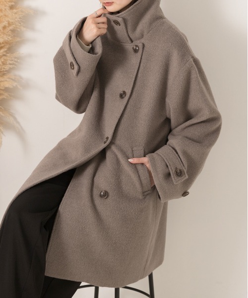 ad thie（アドティエ） コート チェスターコート シャギースタンド