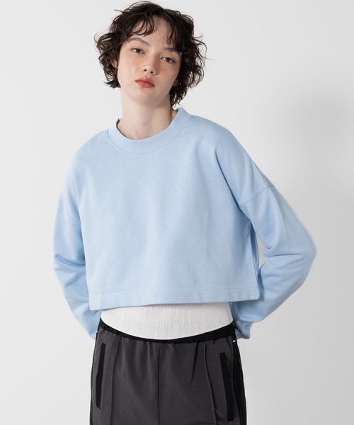 トレーナー スウェット 「ELOOPS」カジュアルクロップドトップス