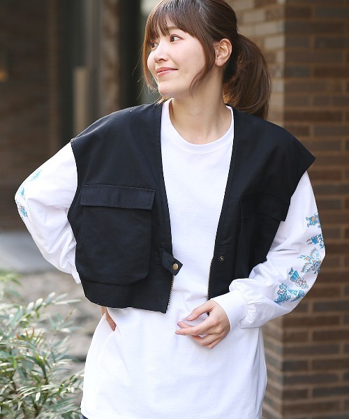 ベスト ジレ ショートベスト レディース 楽天市場】ベスト ジレ レディース ショート丈 春夏 トップス