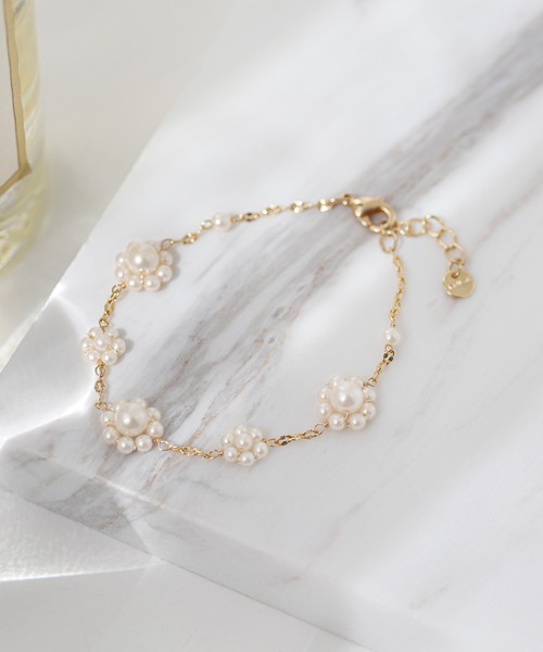 ANEMONE（アネモネ） ブレスレット パールフラワーブレスレット