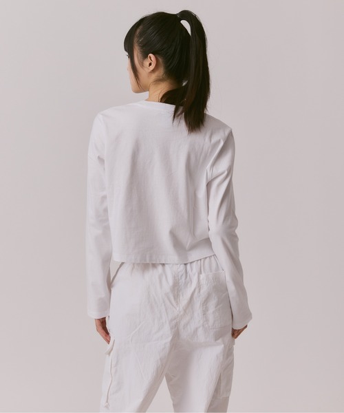 codegraphy tシャツ (WOMAN) WAVE Symbol Crop Long SLEEVE