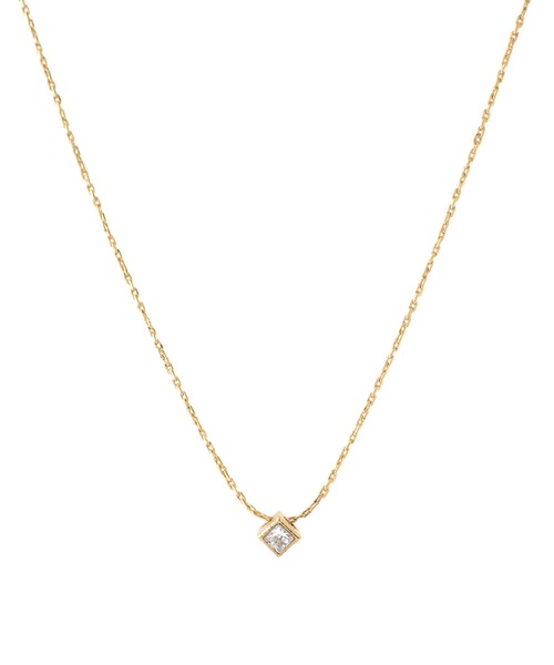 ANEMONE（アネモネ） ネックレス スクエアビジューネックレス