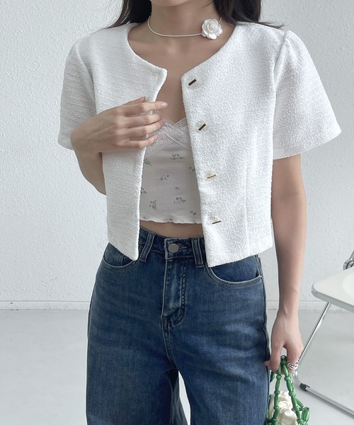 【YIIO】モスキーノ.レディースジャケット半袖 MOSCHINO モスキーノ レディース ビジュー ロゴ 半袖 Tシャツ