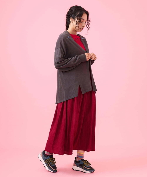 Jocomomola / ホコモモラ Flor フラワー刺繍トッパーカーディガン Jocomomola｜Flor フラワー刺繍トッパーカーディガン | Rakuten