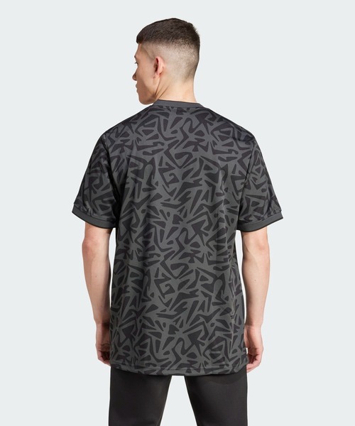 【adidas】総柄プリントジャージー 半袖Tシャツ adidas tシャツ 総柄プリントジャージー / アディダスオリジナル