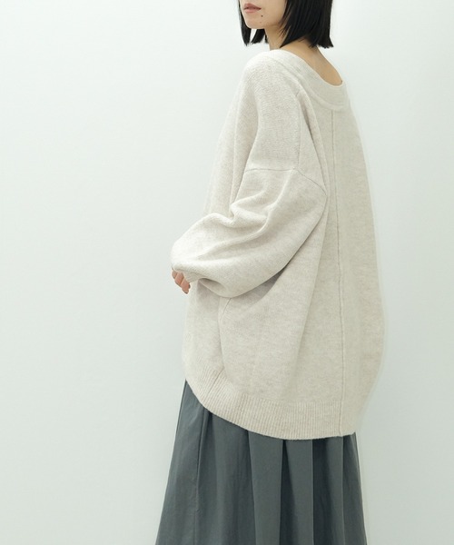 HEILIS ニット セーター 深Vネックプルオーバーニット
