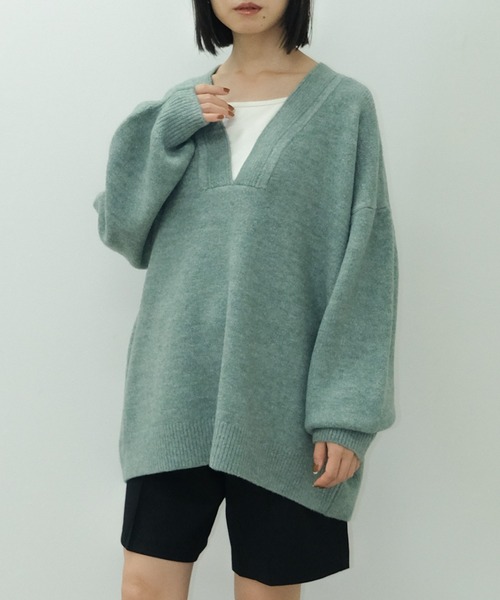 【新品】 ジャスグリッティー Vネック ゆる ニット セーター プルオーバー プルオーバーVネックニット | ファッション,アパレル,トップス